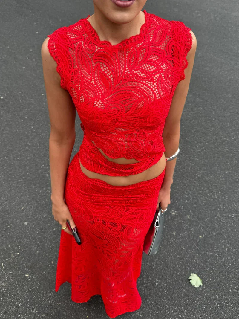 Roselle Lace Co-ord Set
