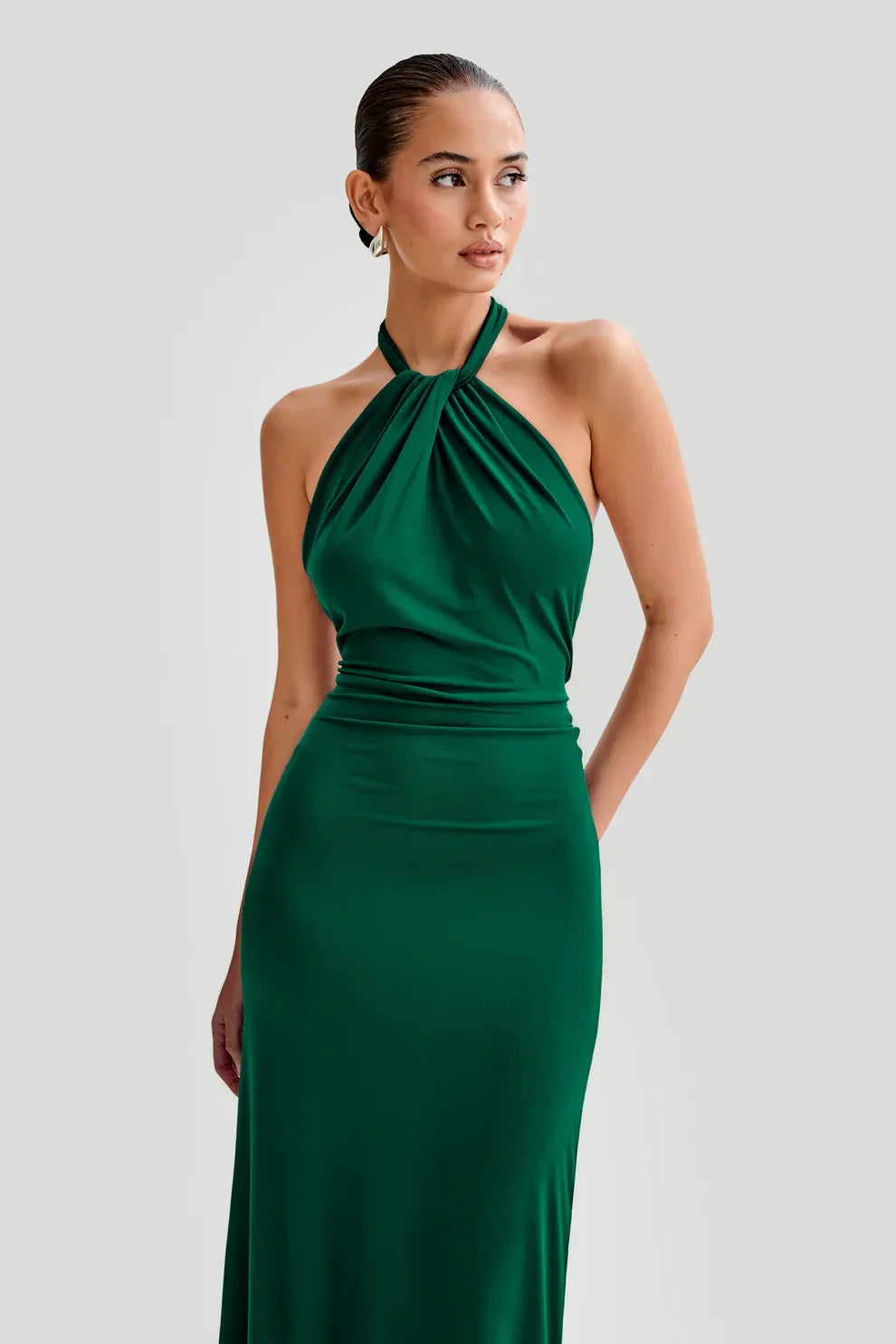 Seta Halter Maxi Dress