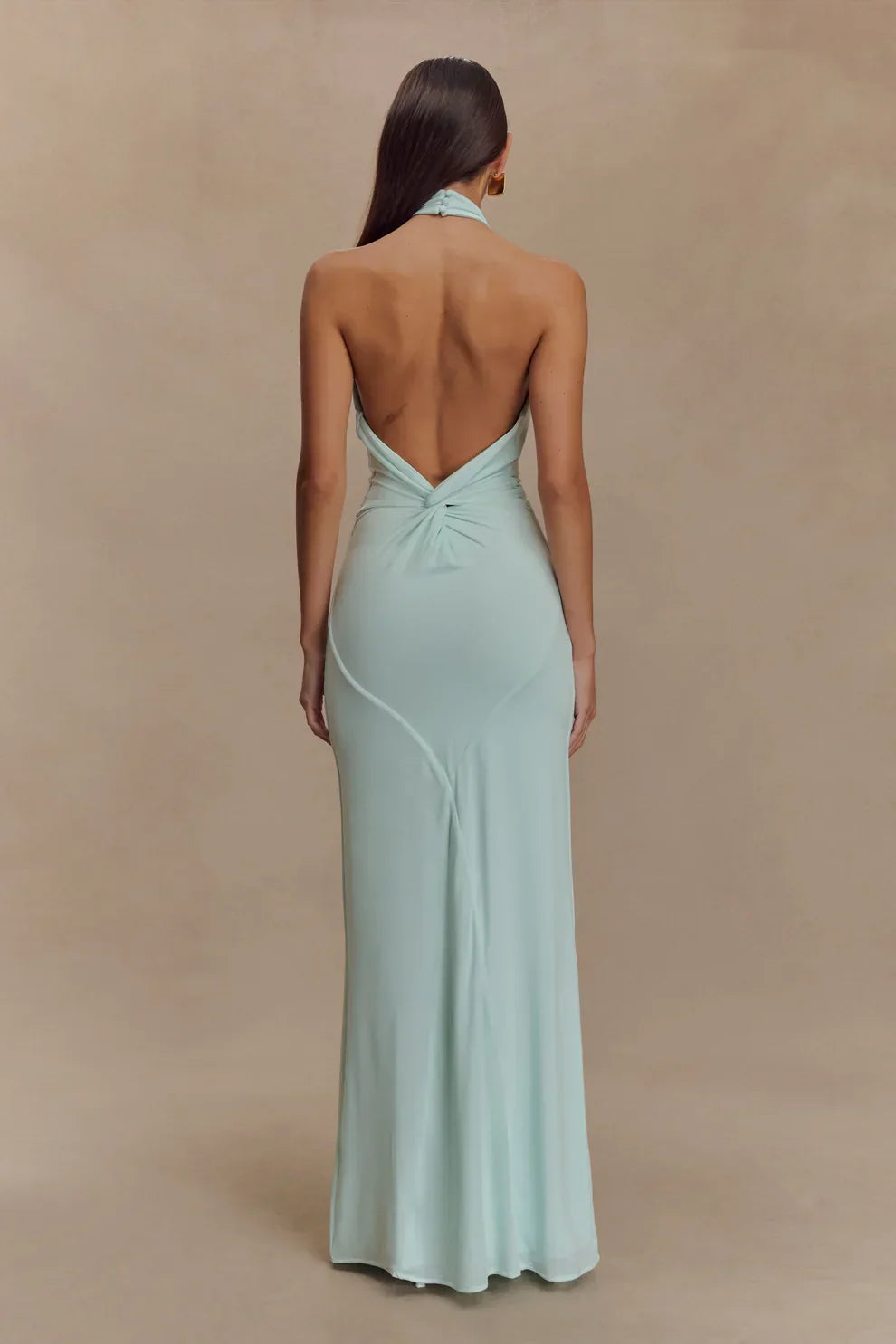 Seta Halter Maxi Dress