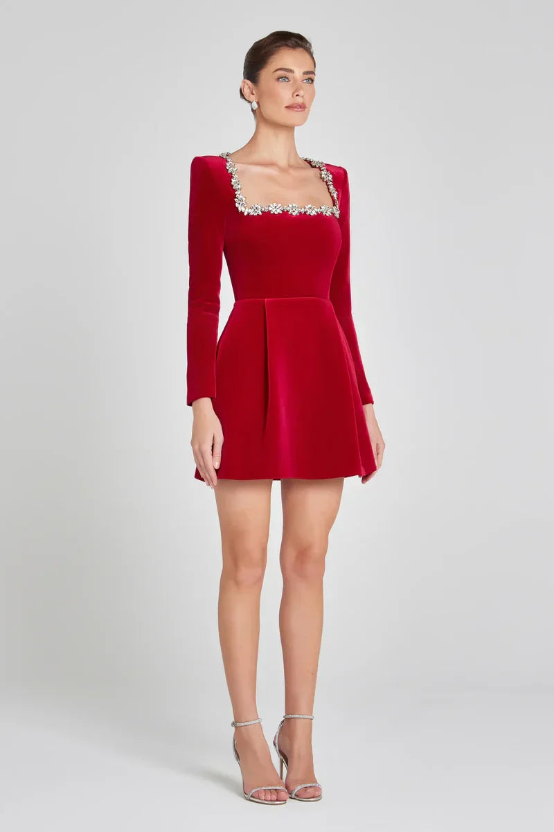 The Elodie Velvet Dress