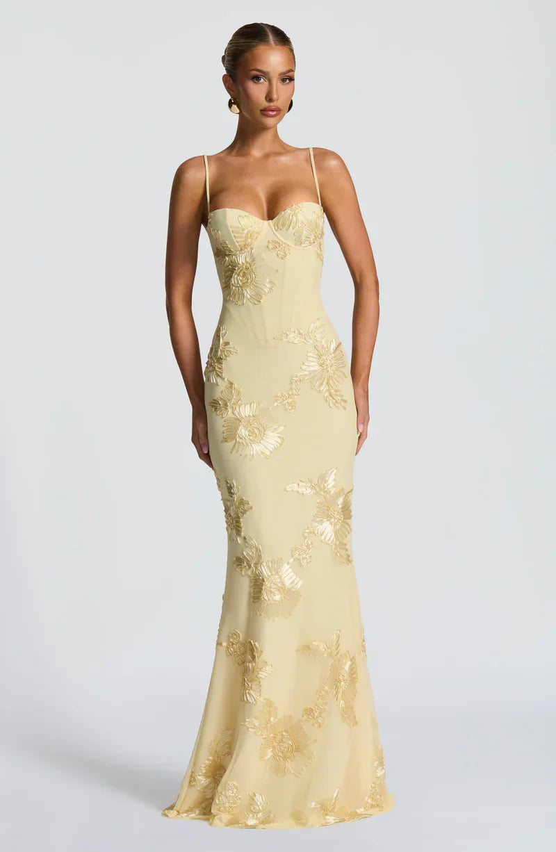 Velour maxi dress