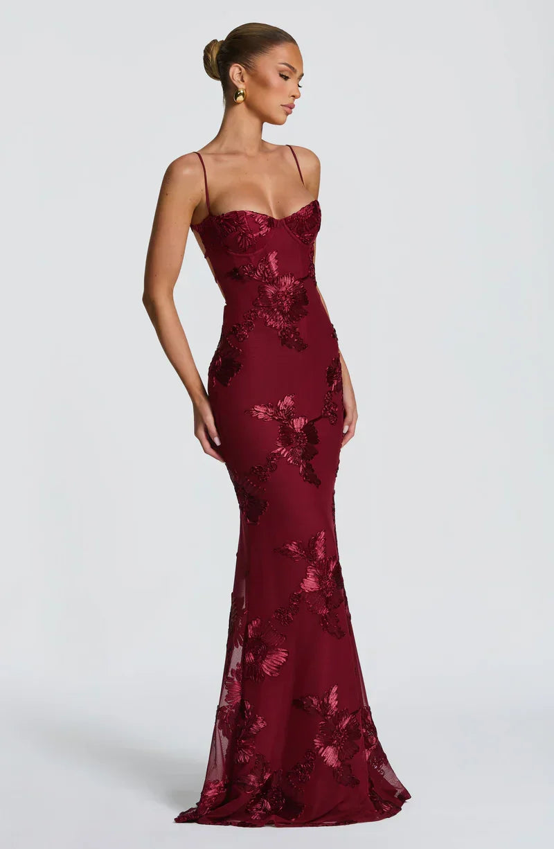 Velour maxi dress