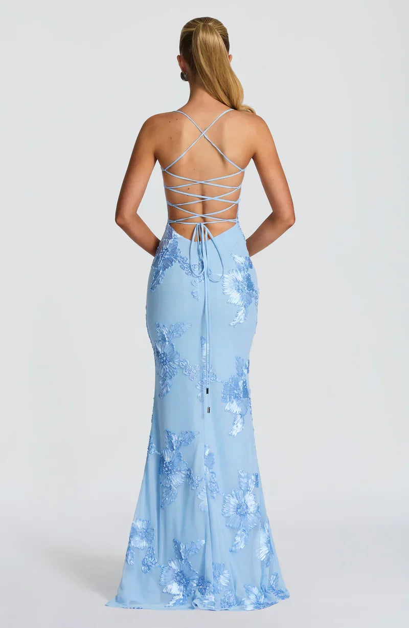 Velour maxi dress
