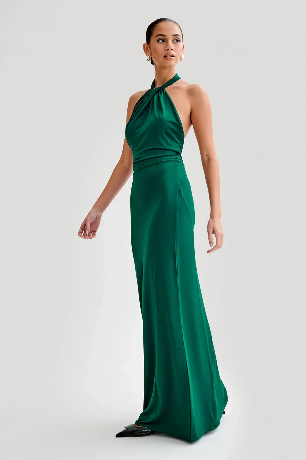 Seta Halter Maxi Dress