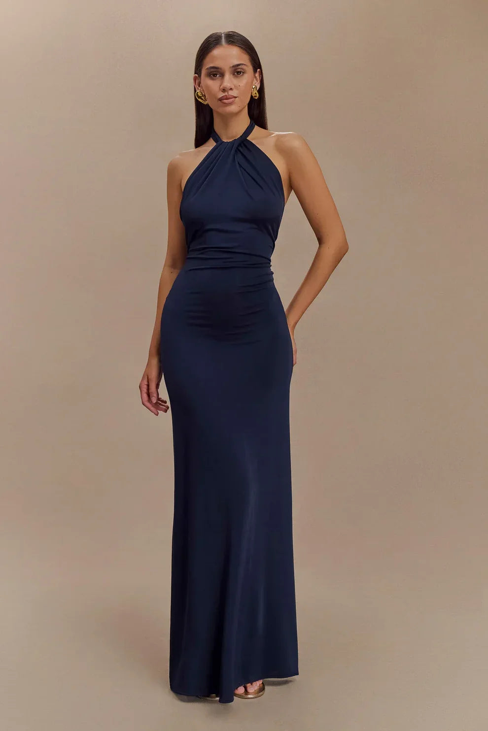 Seta Halter Maxi Dress