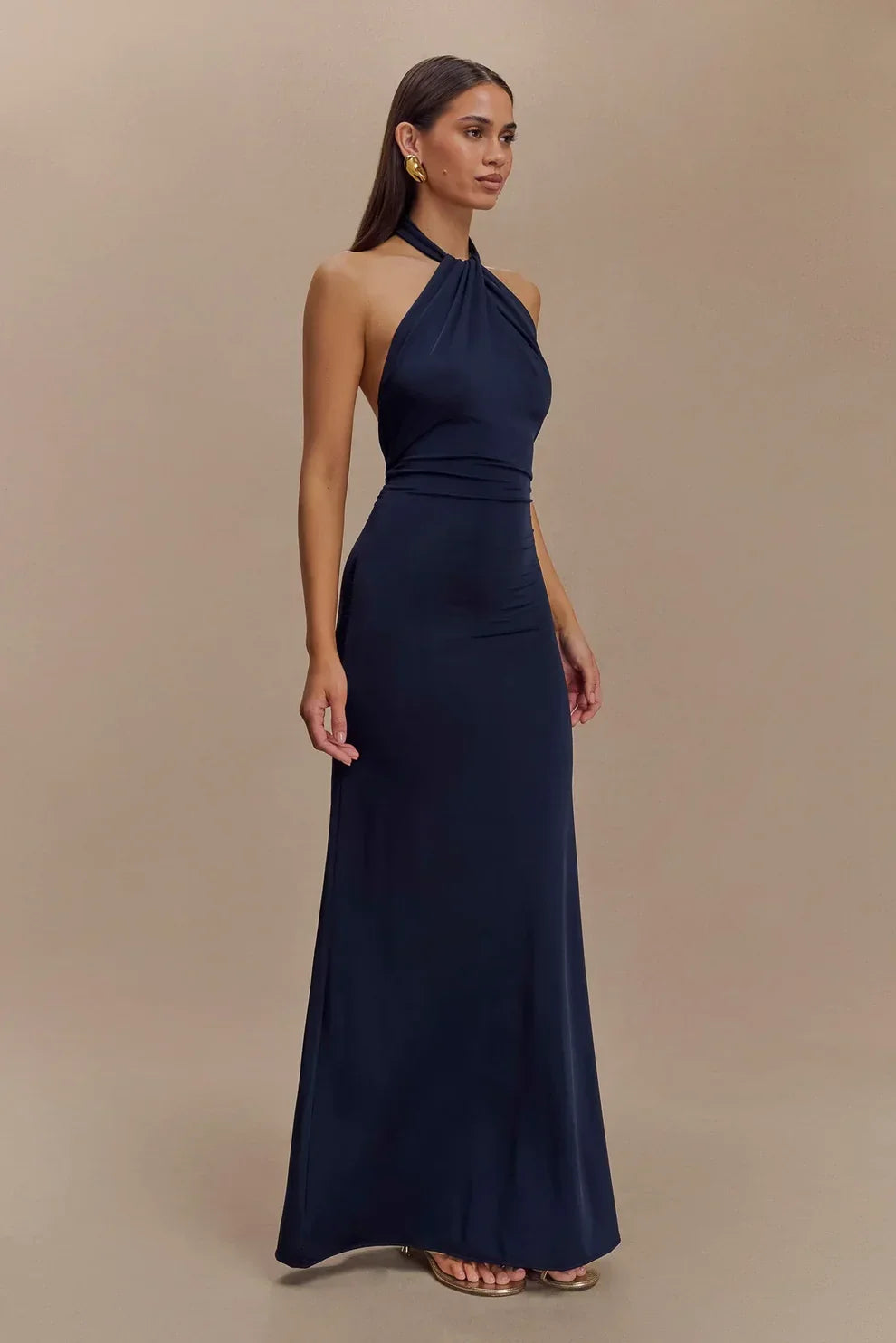 Seta Halter Maxi Dress