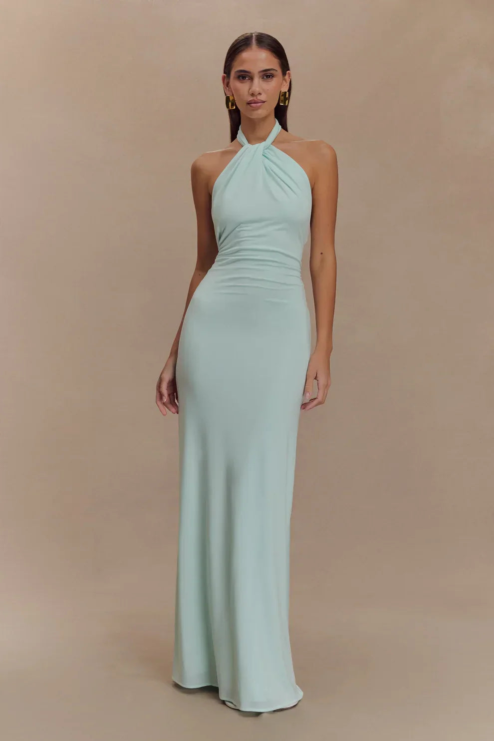 Seta Halter Maxi Dress