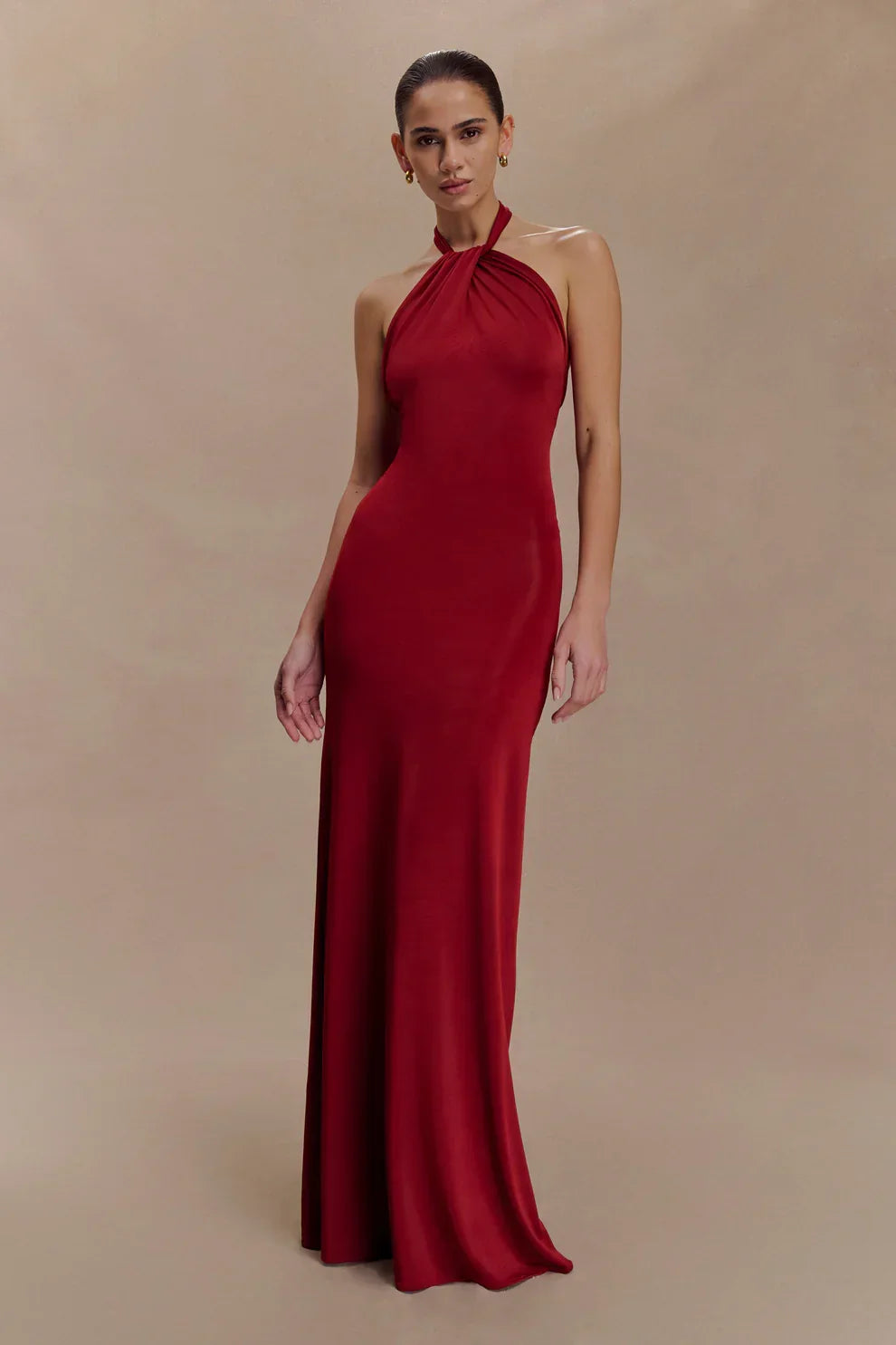 Seta Halter Maxi Dress