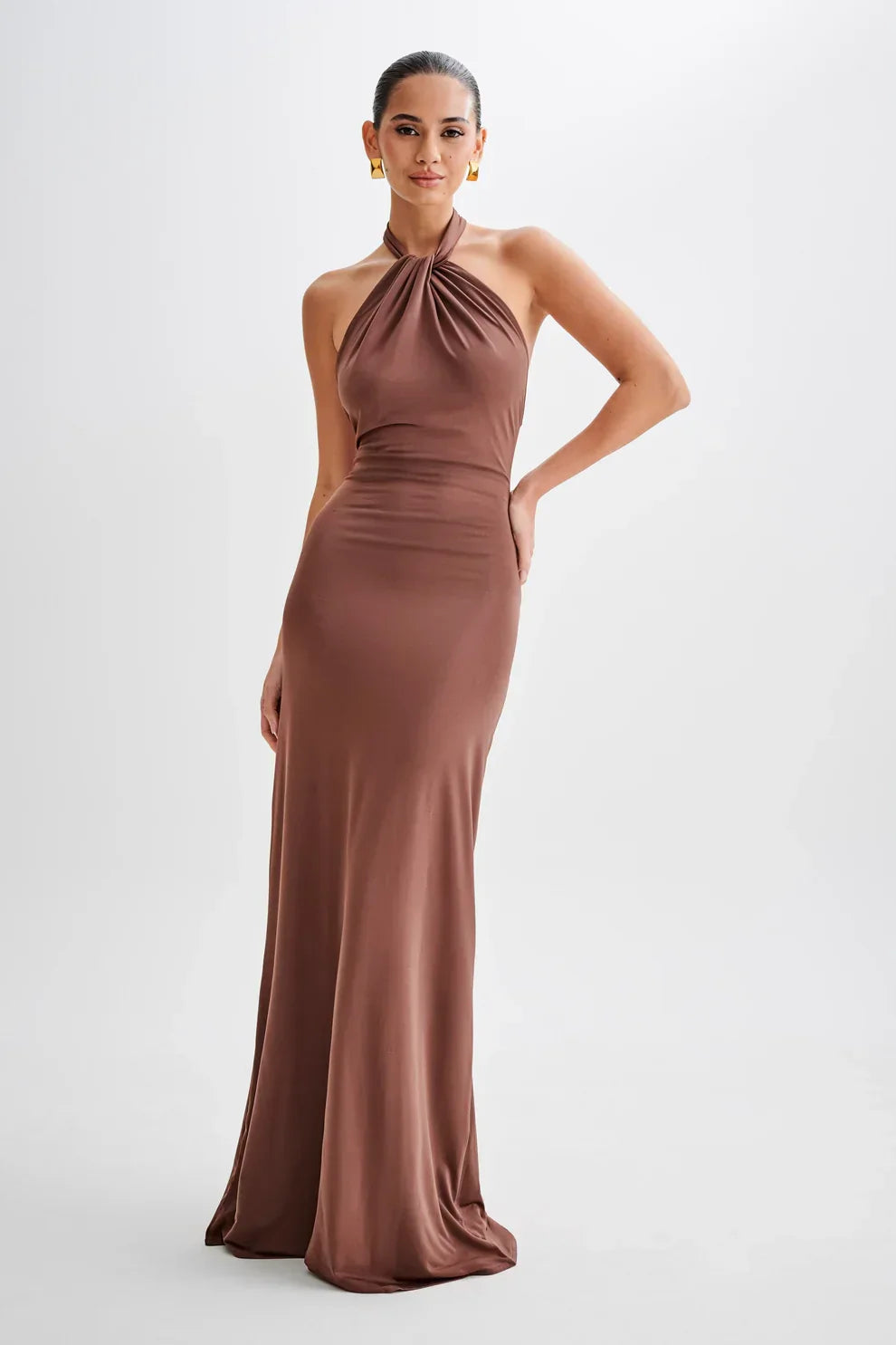 Seta Halter Maxi Dress