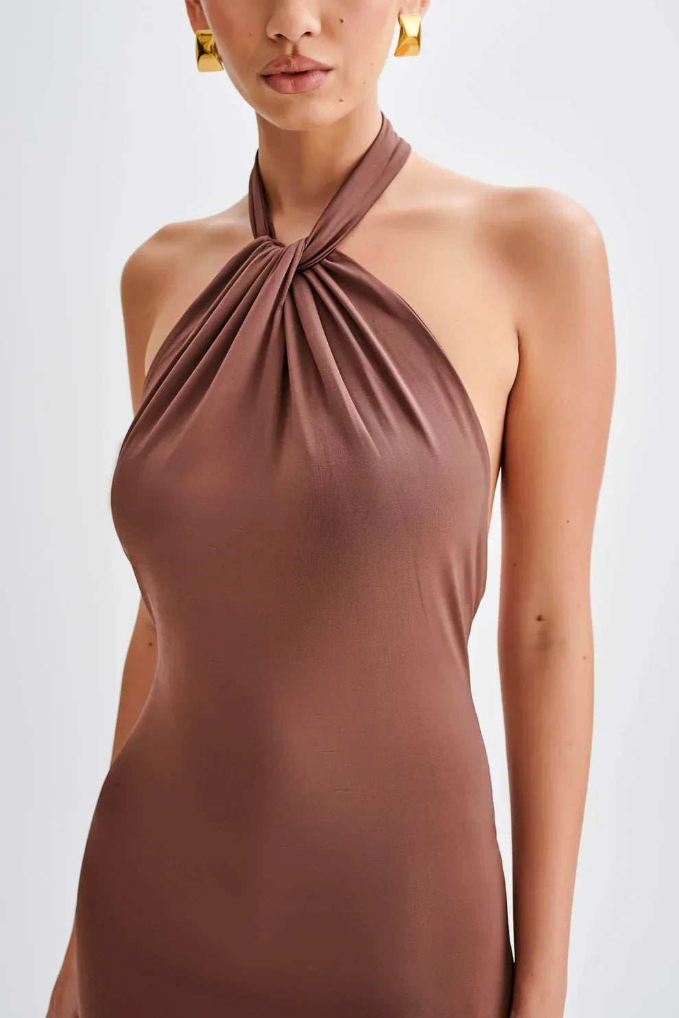 Seta Halter Maxi Dress
