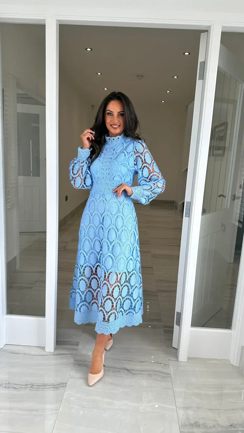 Acia Long Sleeve Lace Dress