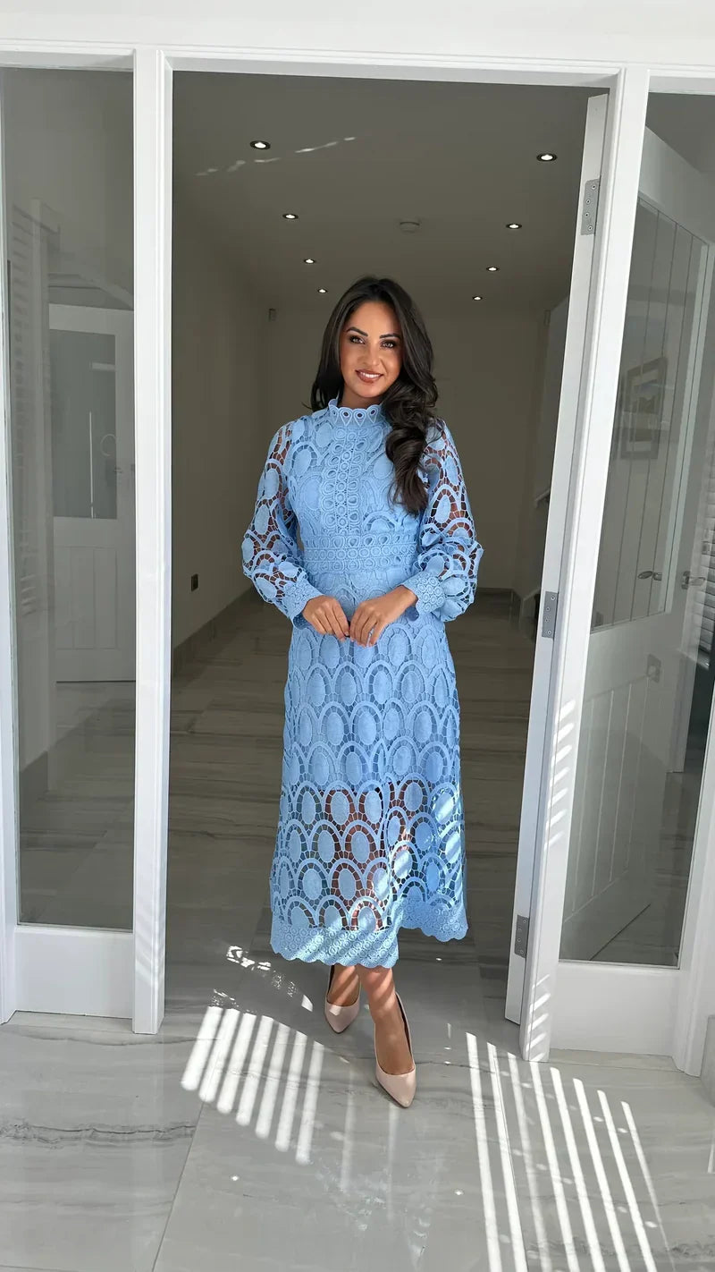Acia Long Sleeve Lace Dress