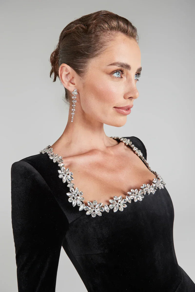 The Elodie Velvet Dress
