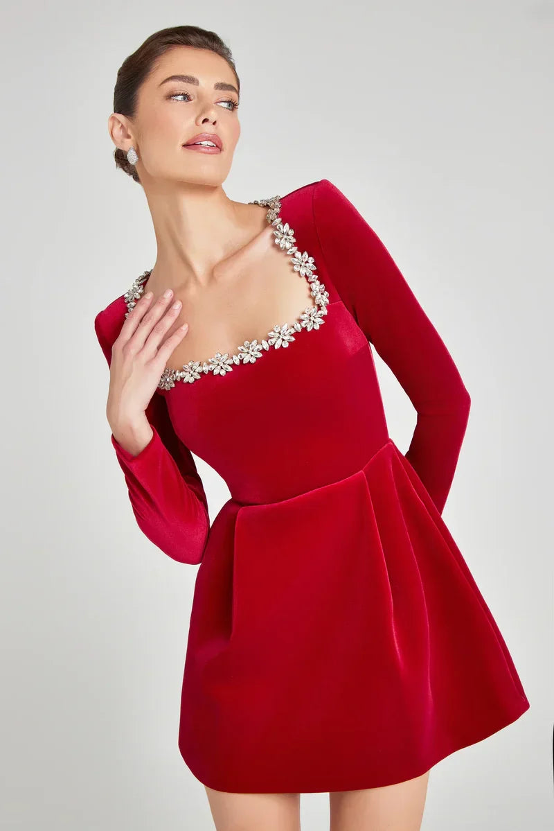 The Elodie Velvet Dress