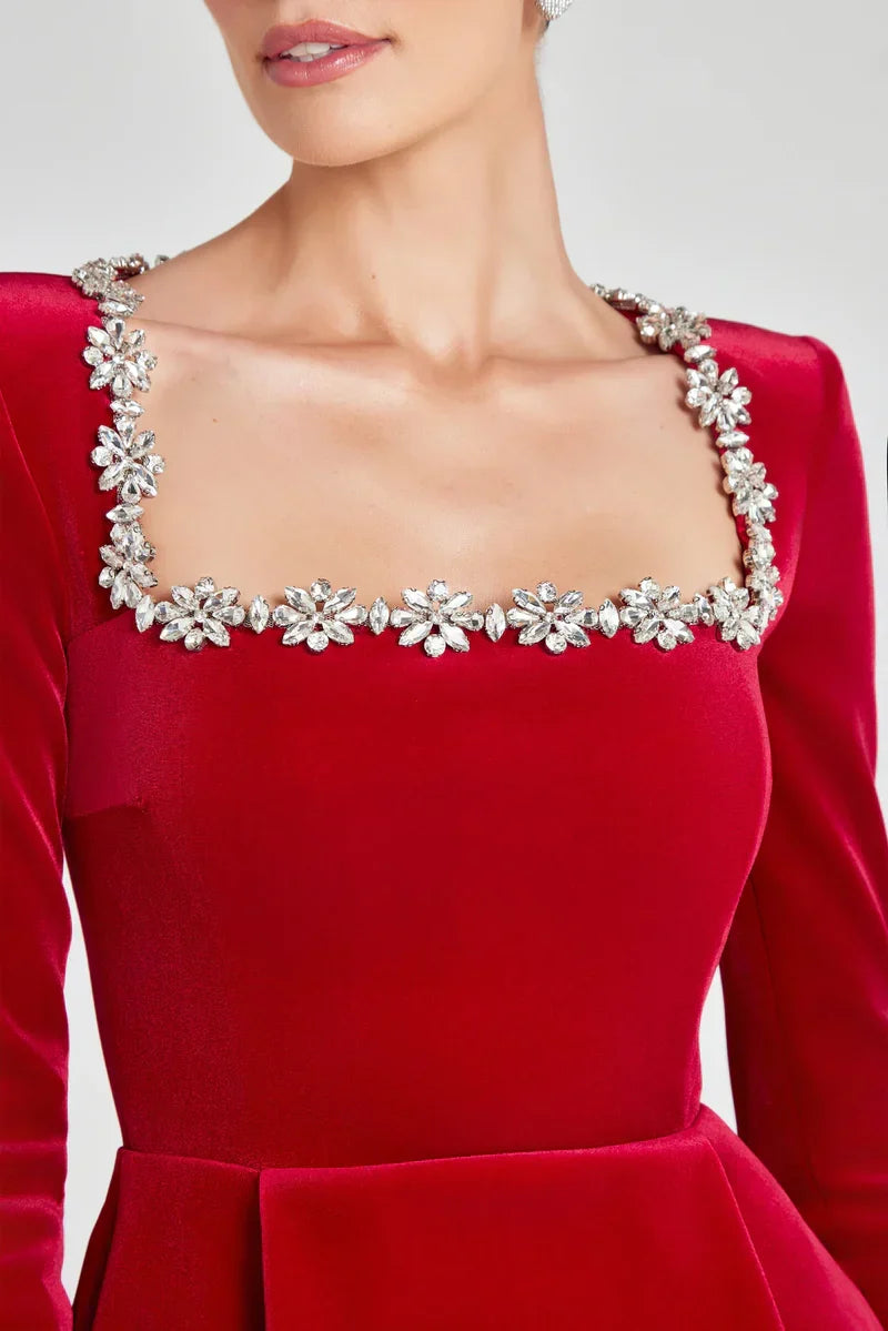 The Elodie Velvet Dress