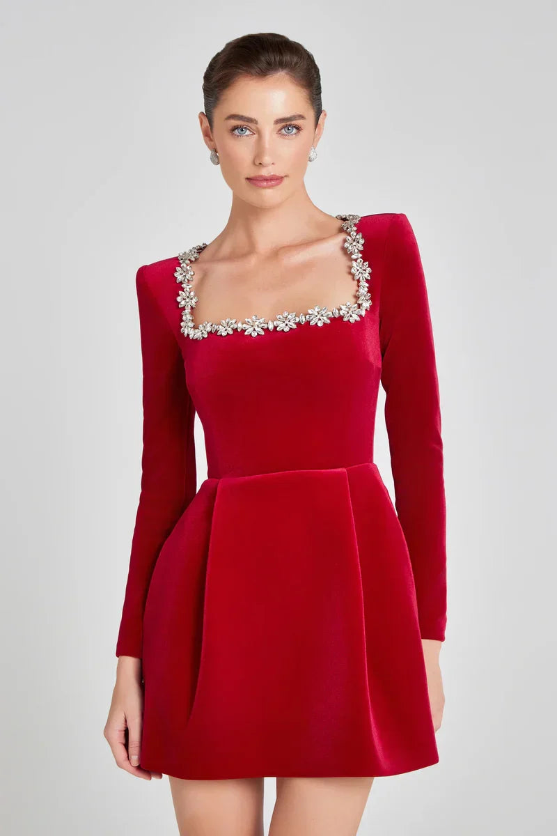 The Elodie Velvet Dress