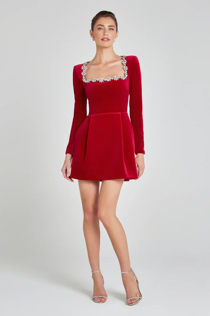 The Elodie Velvet Dress