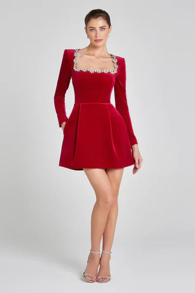 The Elodie Velvet Dress