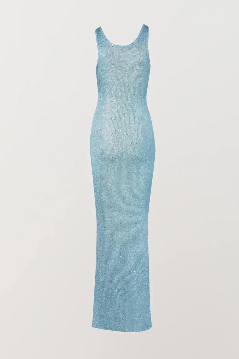 Ana Dress - Baia Blue Sequin