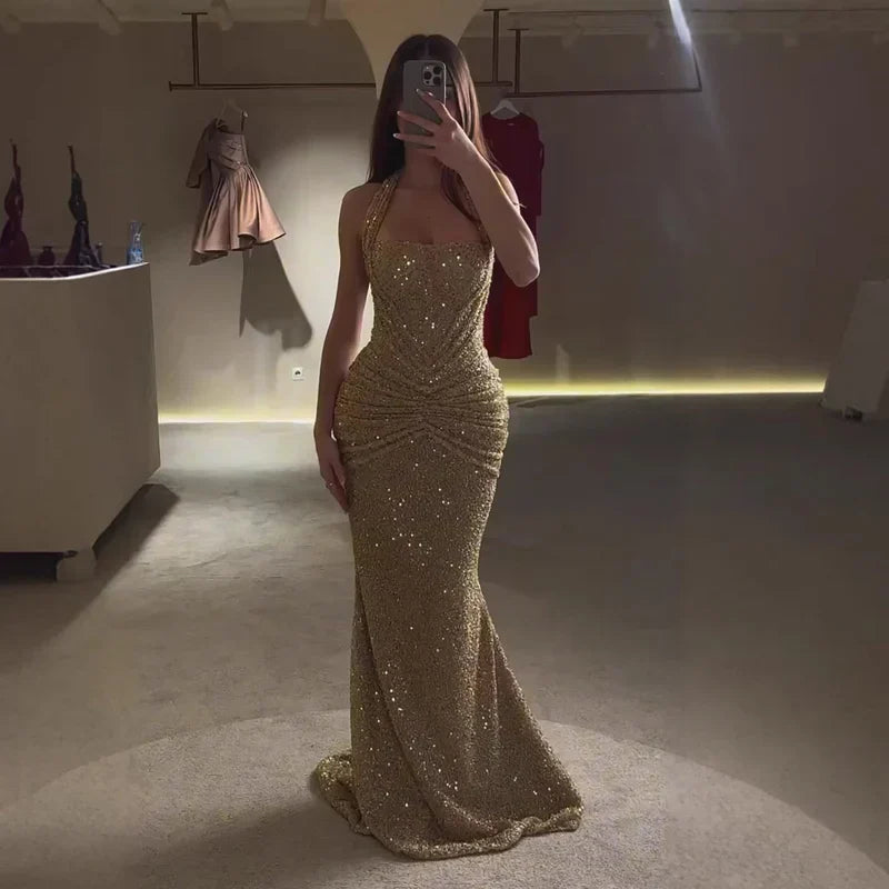 Gold Mermaid Gown