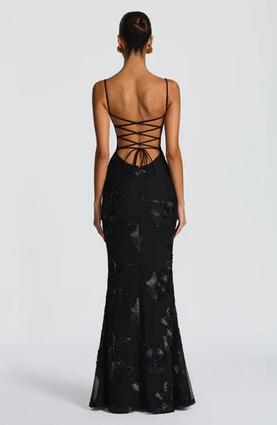 Velour maxi dress