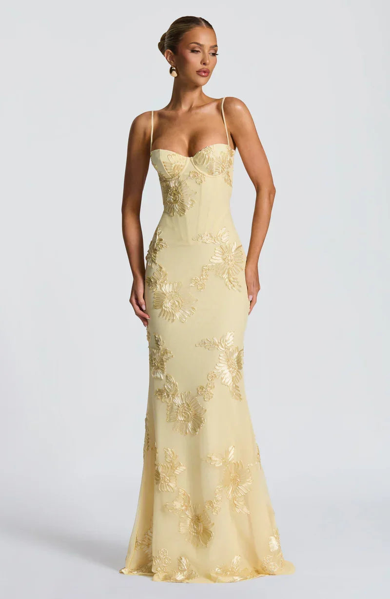 Velour maxi dress