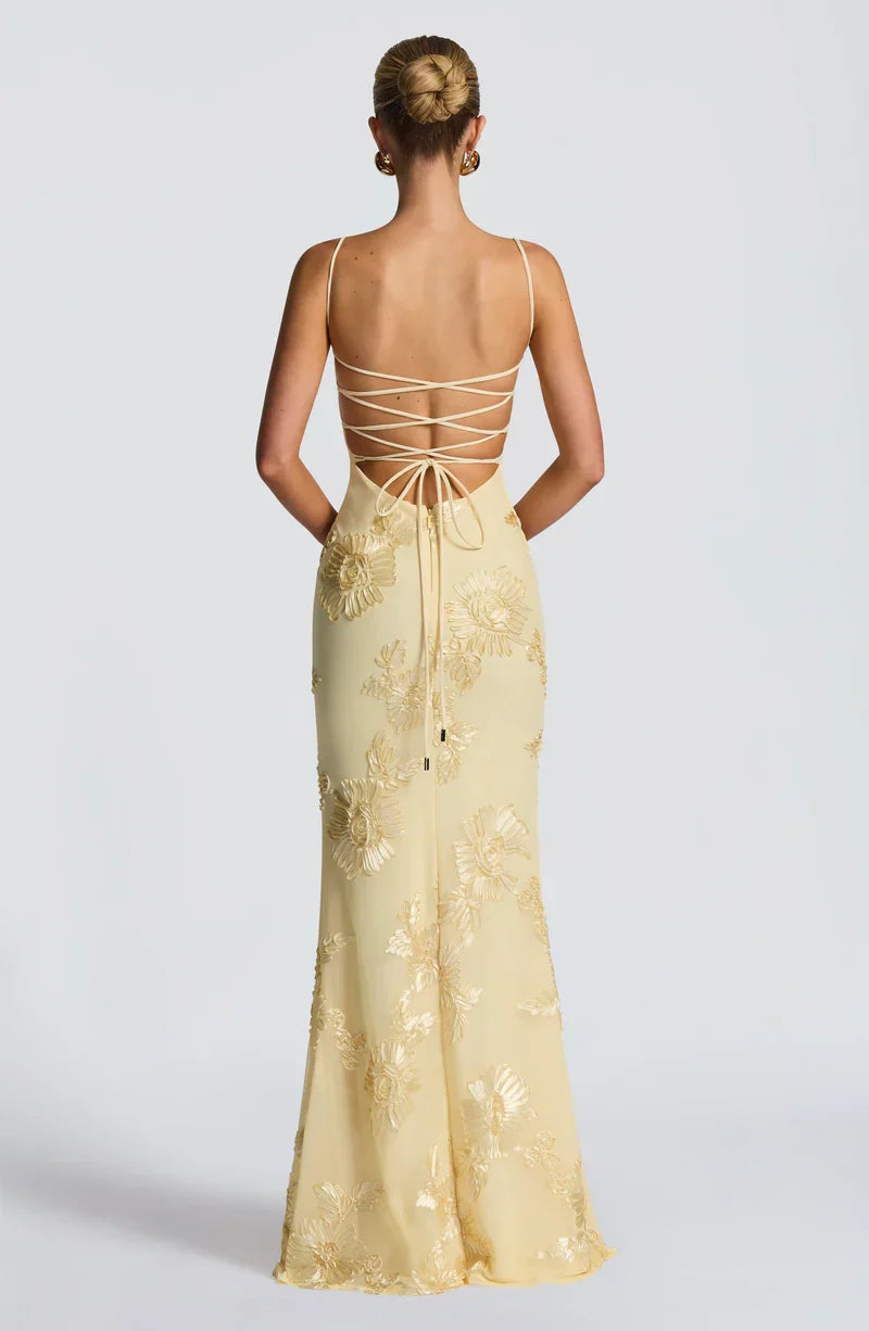 Velour maxi dress