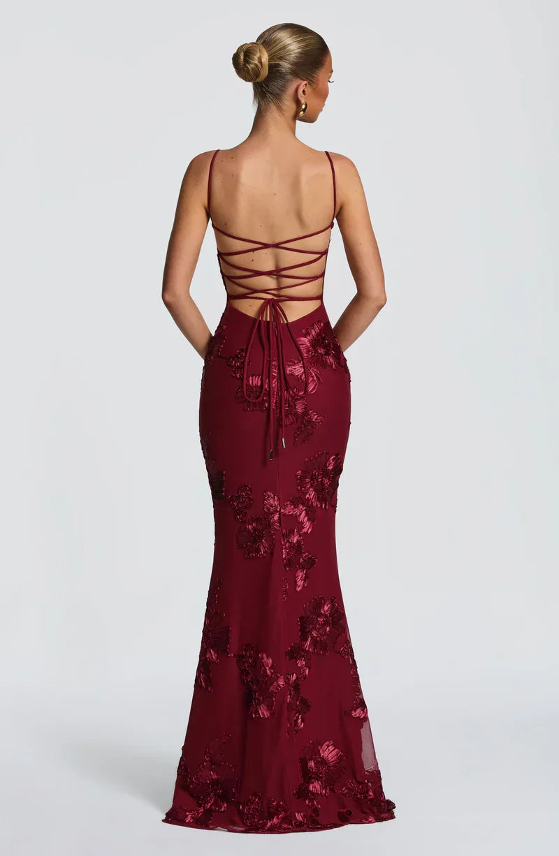 Velour maxi dress