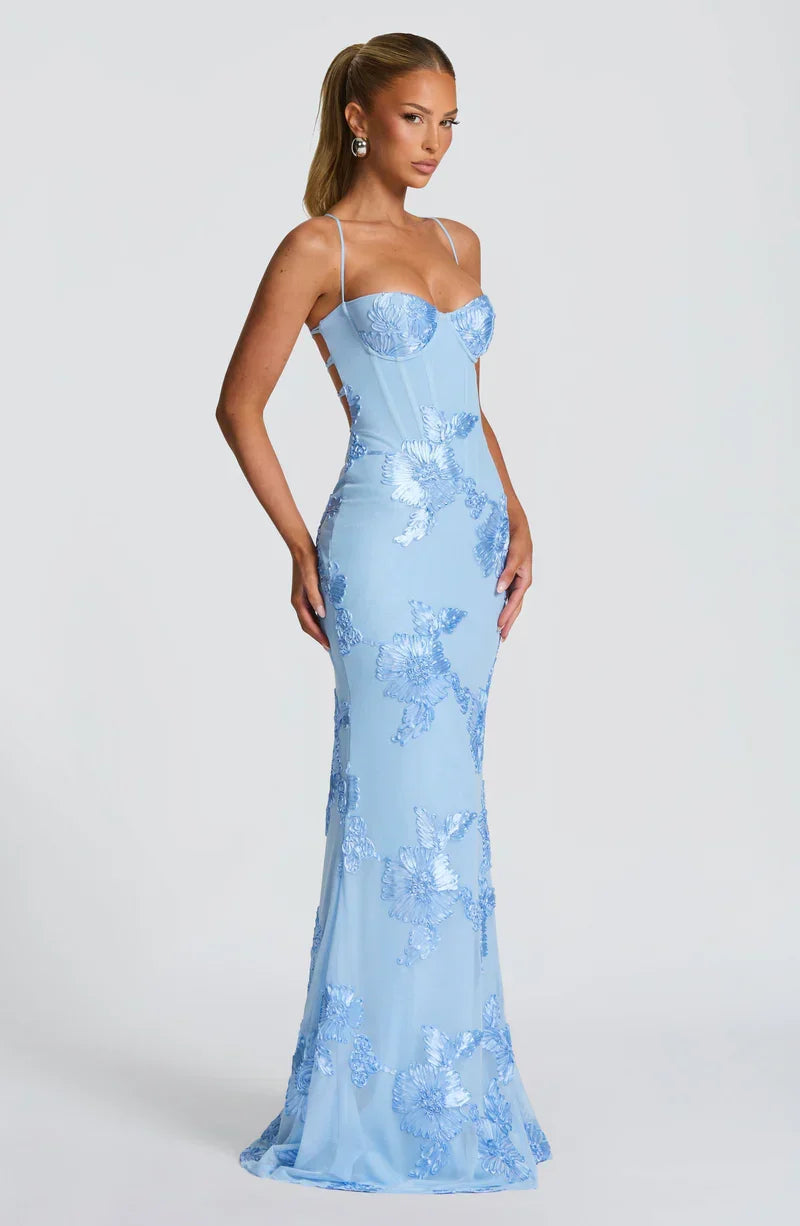 Velour maxi dress