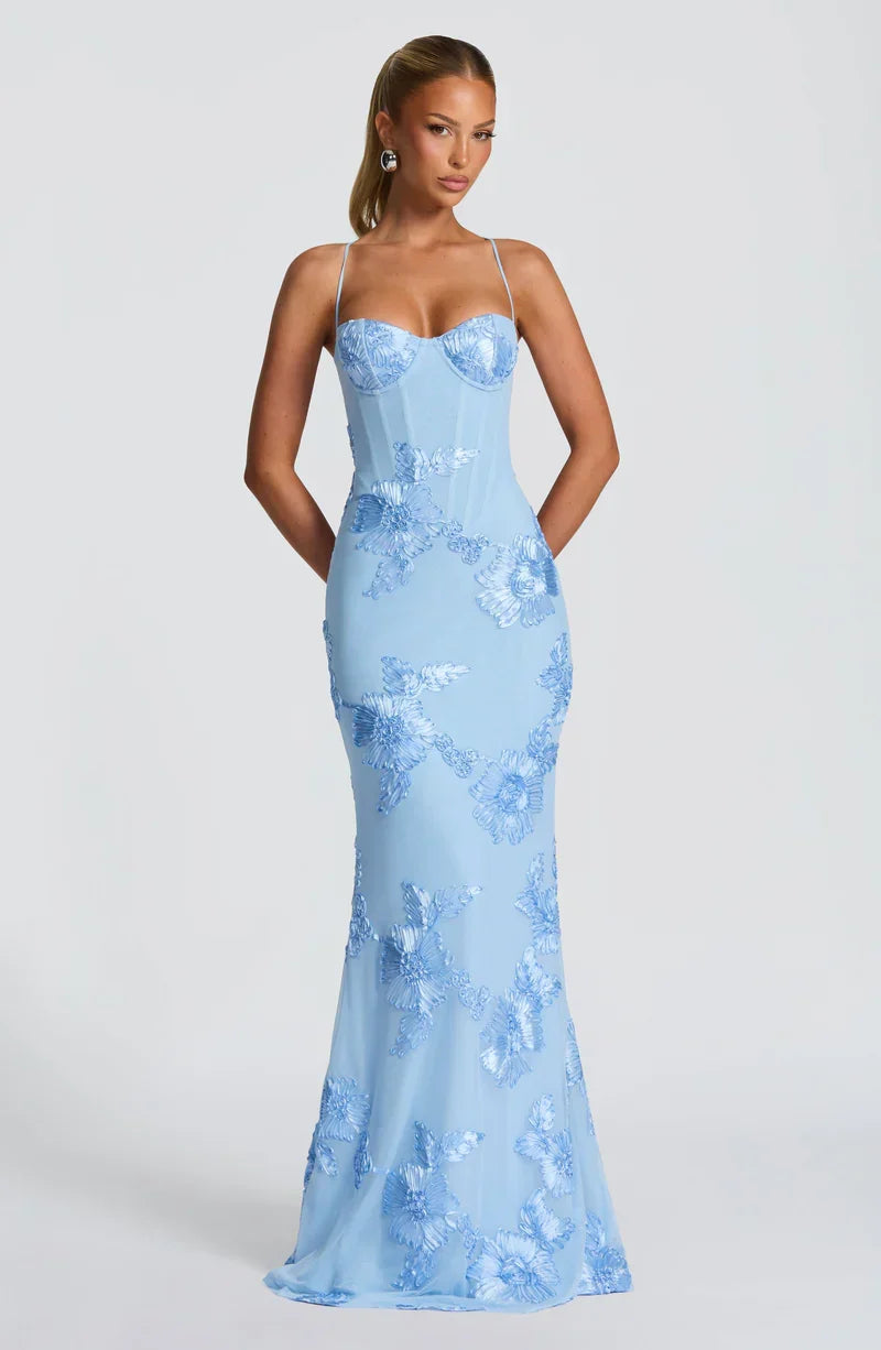 Velour maxi dress