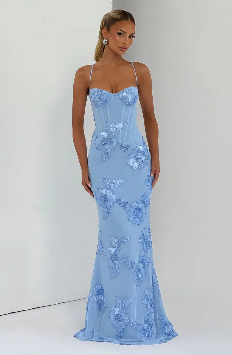 Velour maxi dress